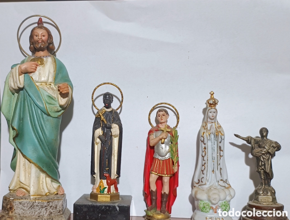 Antig&uuml;edades: Lotes Santos Expedito San Judas Mart&iacute;n de Porres F&aacute;tima Pancracio