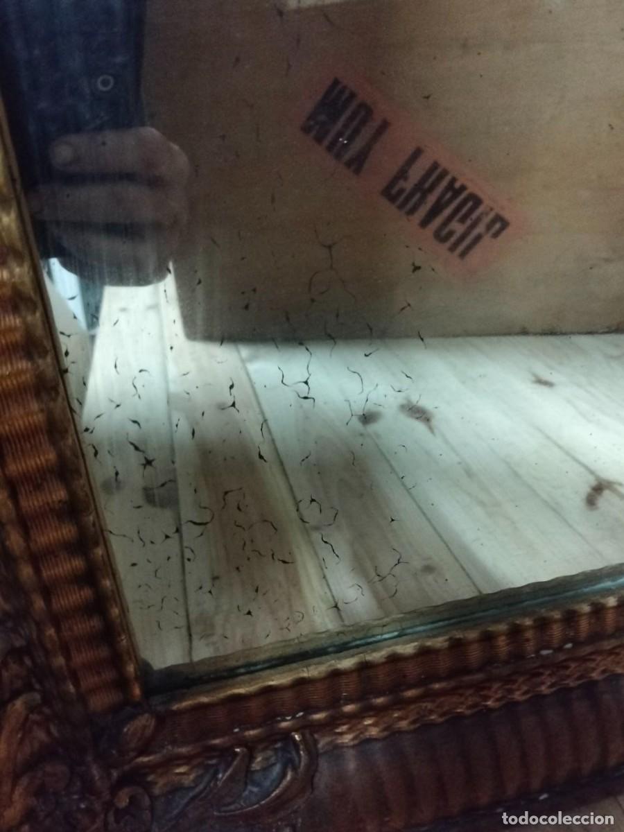 Antig&uuml;edades: Espejo antiguo de cornucopia, estilo alfonsino. - Foto 4