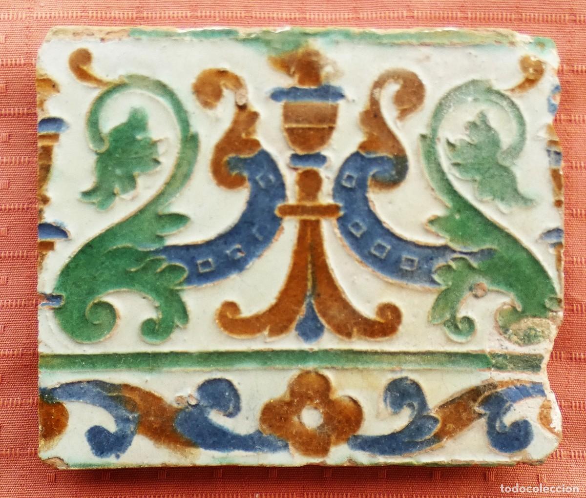 Antig&uuml;edades: Azulejo, Azulejos Espa&ntilde;ol, Toledo siglo 16