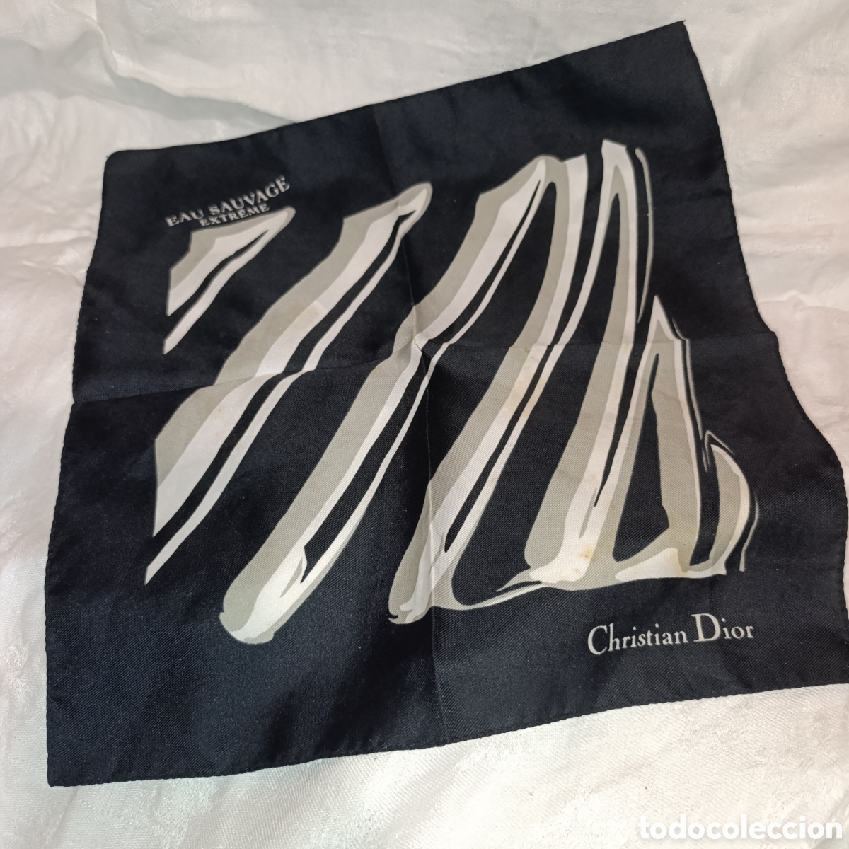 Antig&uuml;edades: Christian Dior,pa&ntilde;uelo vintage - &rdquo;Eau Sauvage Extr&ecirc;me&rdquo;