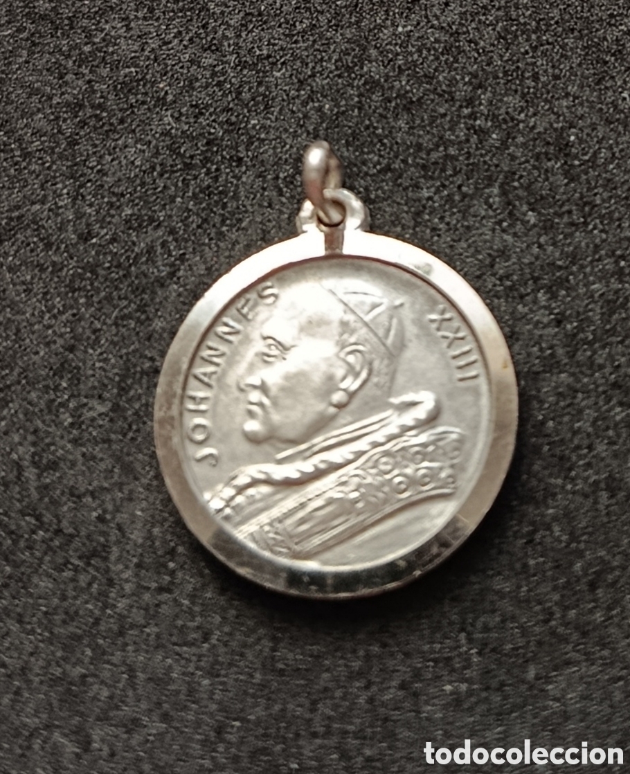 Antig&uuml;edades: ANTIGUA MEDALLA RELIGIOSA JOHAN XXIII PONTIFICE MAX. ROMA