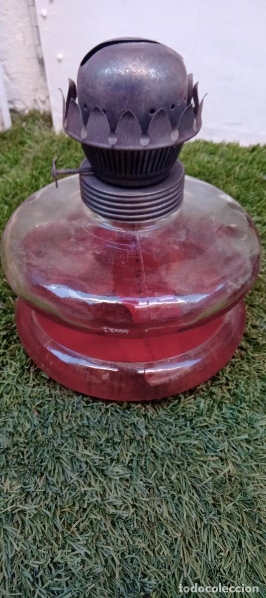 Antig&uuml;edades: Lampadas y botellas Cristal con aceite