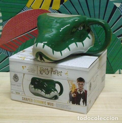 Antig&uuml;edades: Taza Cer&aacute;mica Cabeza Serpiente Slytherin - Harry Potter - Hogwarts