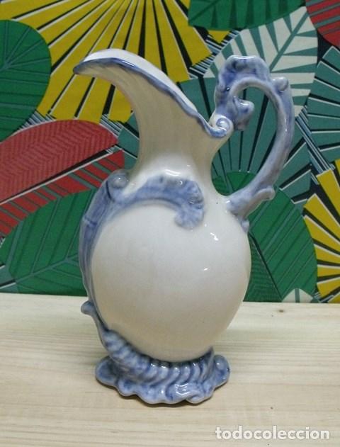 Antig&uuml;edades: Jarra Jarr&oacute;n Florero Cer&aacute;mica Pintado a Mano - 22 cm