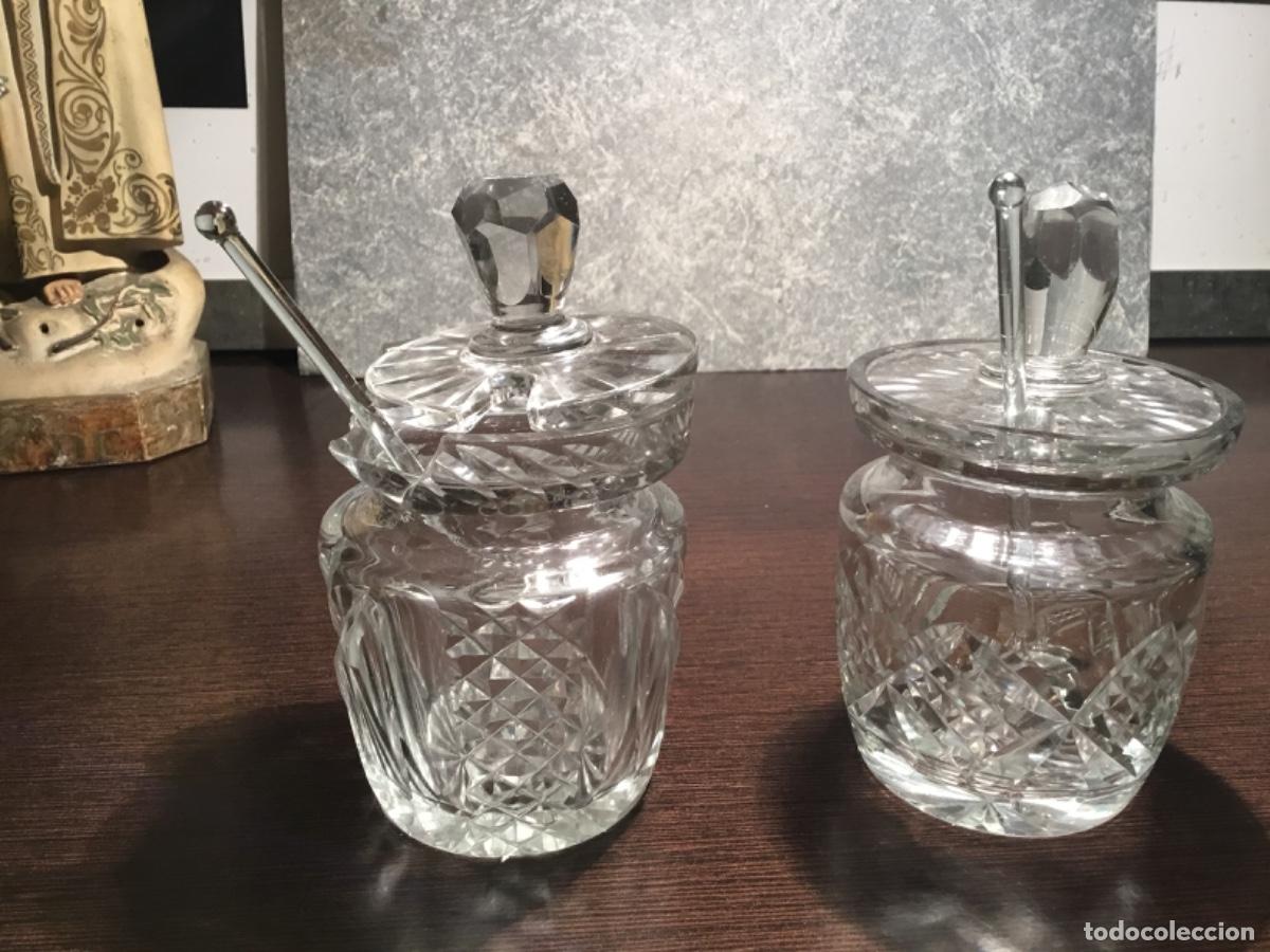 Antig&uuml;edades: Precioso azucarero Cristal tallado ,regalo el otro ,por estar roto
