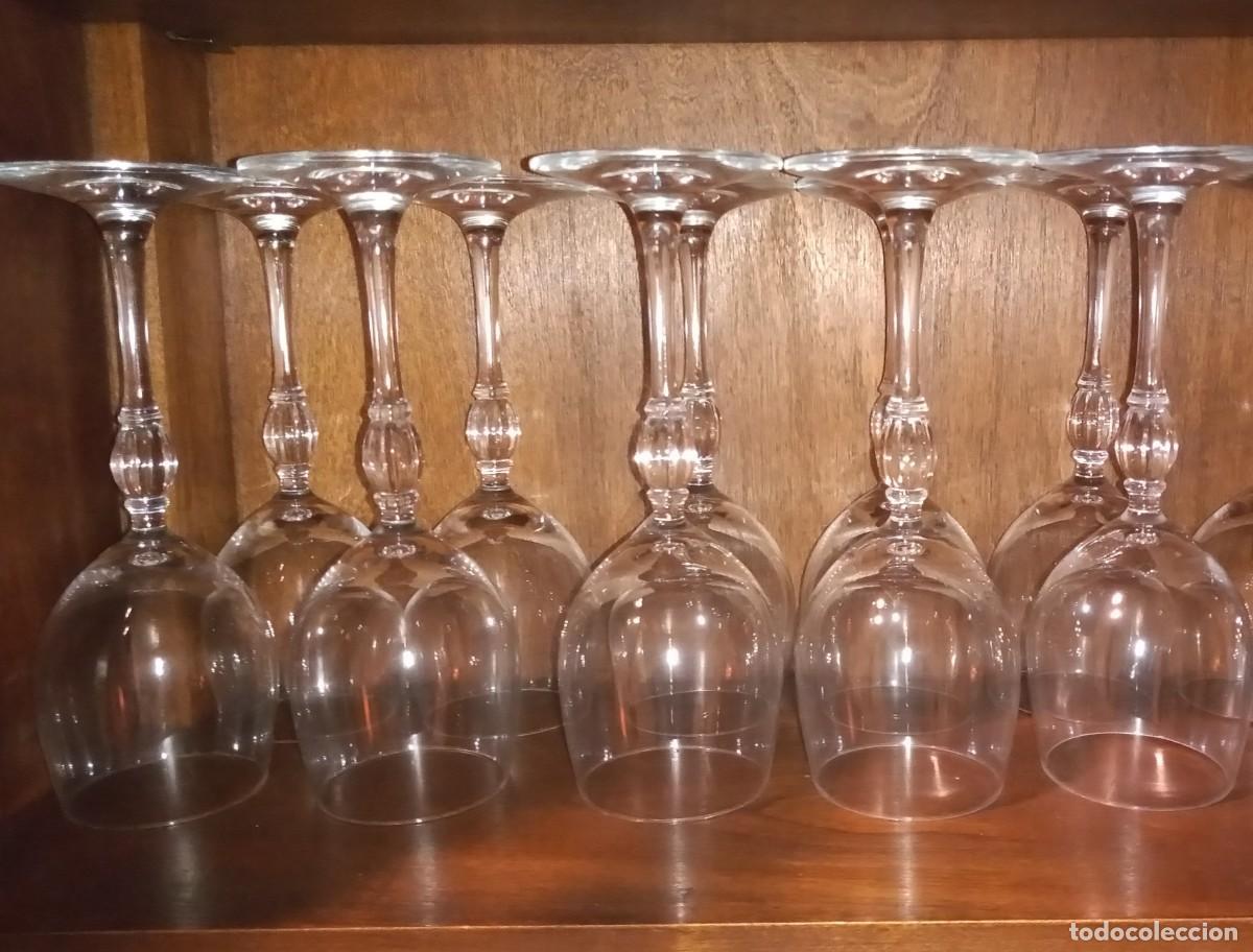 Antig&uuml;edades: SET 10 COPAS VINO SCHOTT ZWIESEL CRISTAL 18 CM
