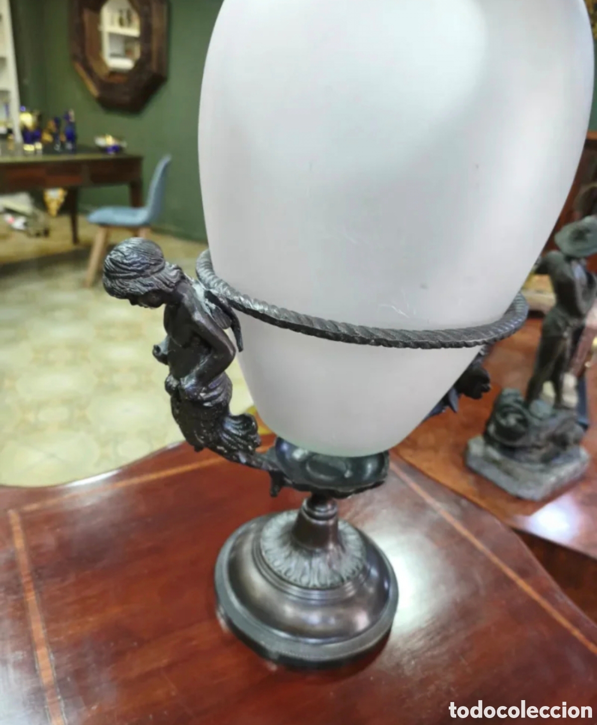 Antig&uuml;edades: Centro de mesa de bronce - Foto 2