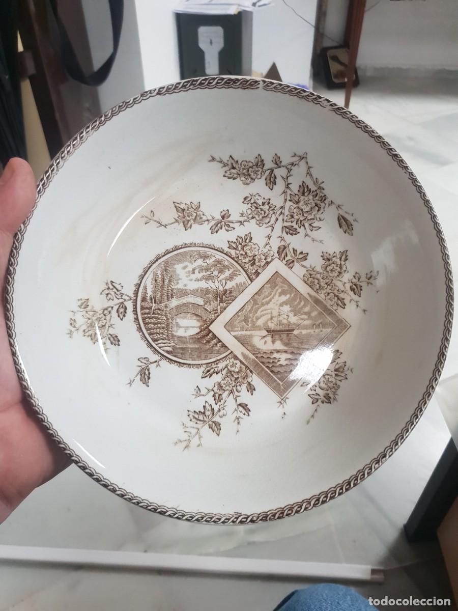 Antig&uuml;edades: Plato ceramica san juan de aznalfarache hondo