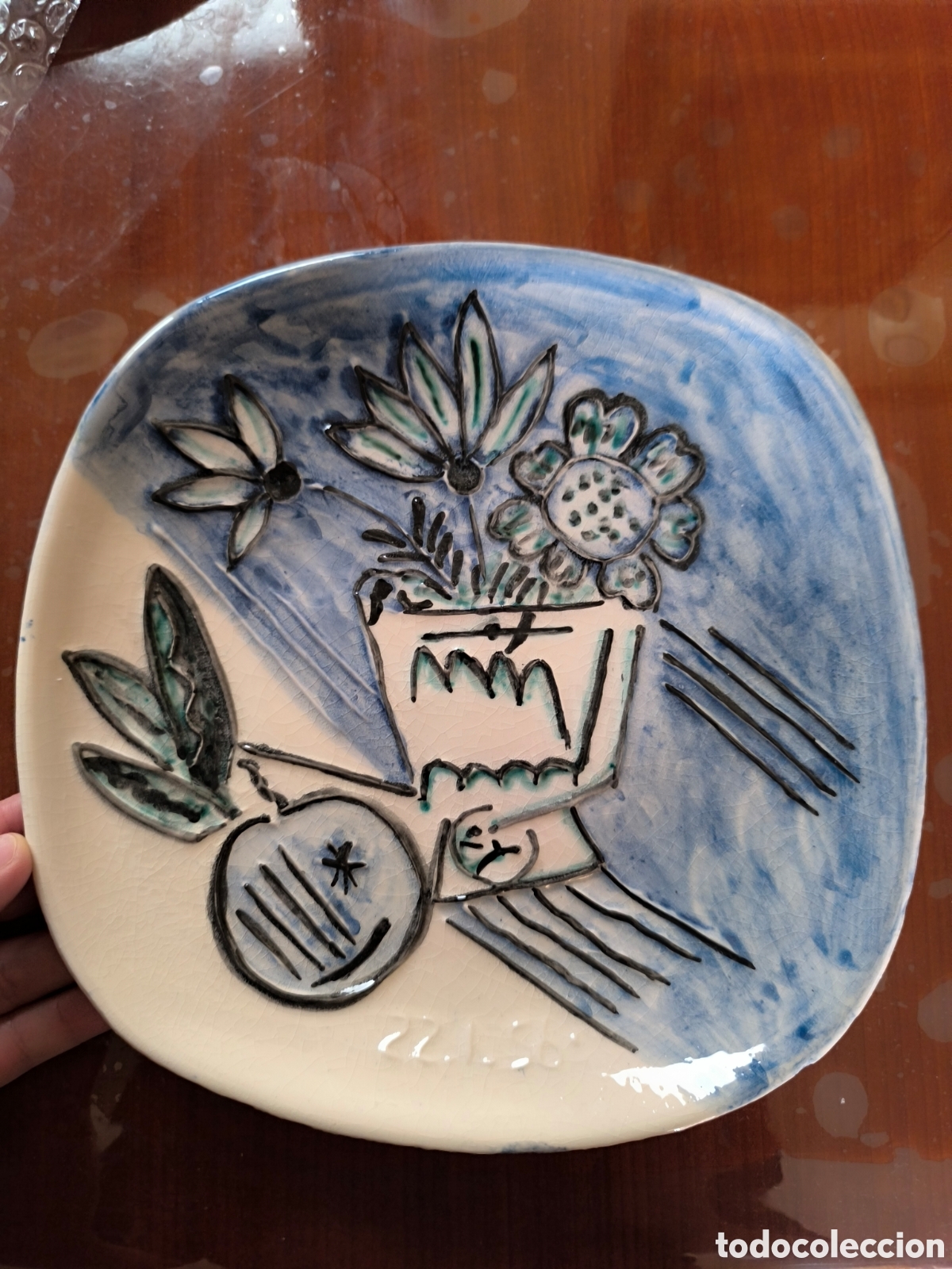 Antig&uuml;edades: Plato madoura picasso - Foto 3