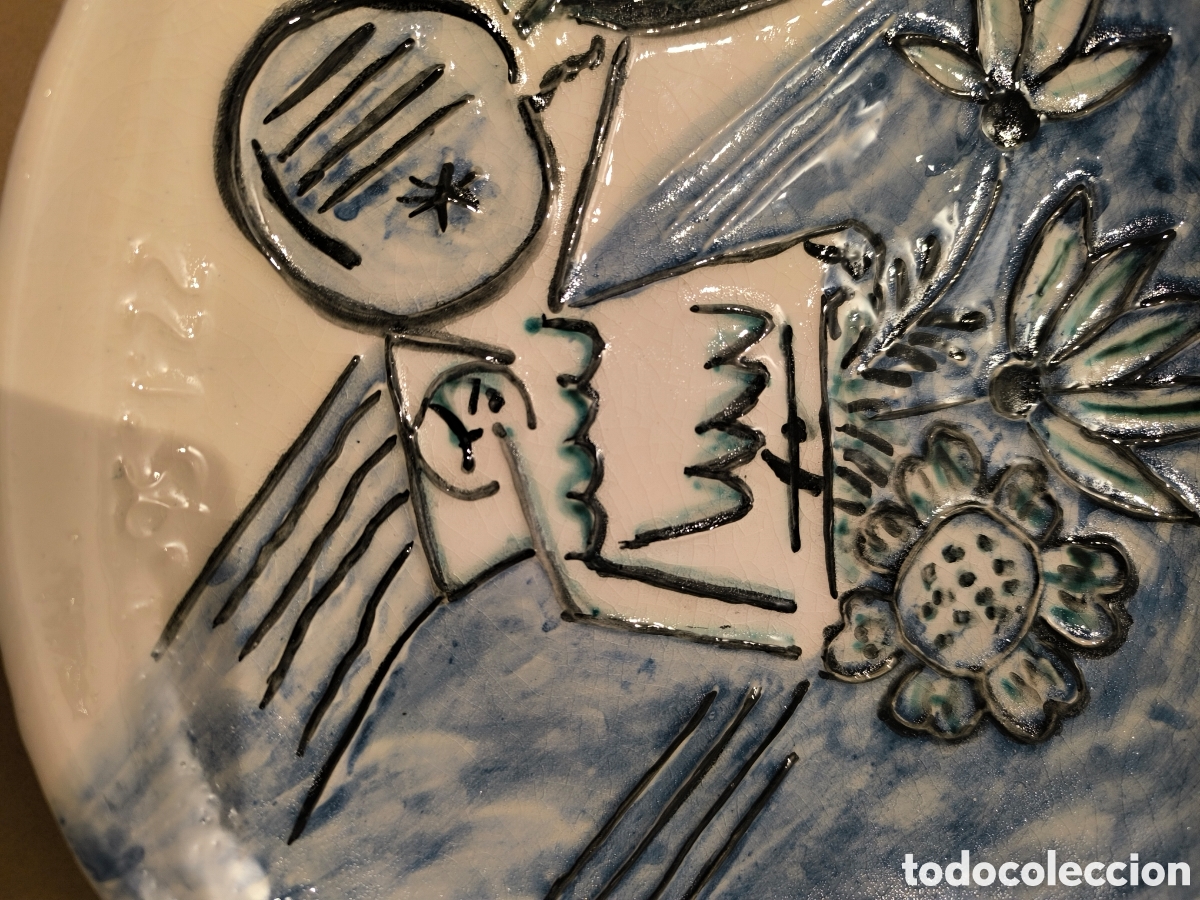 Antig&uuml;edades: Plato madoura picasso - Foto 5