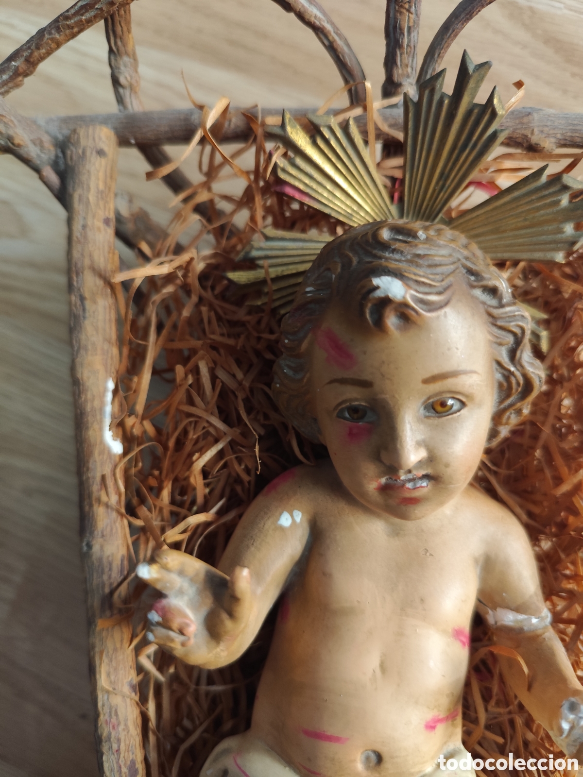Antig&uuml;edades: NI&Ntilde;O JESUS EN SU CUNA - Foto 2