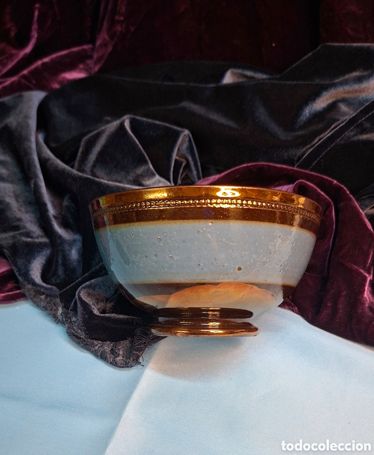 Antig&uuml;edades: Cuenco de lustre del Siglo XIX - Foto 3