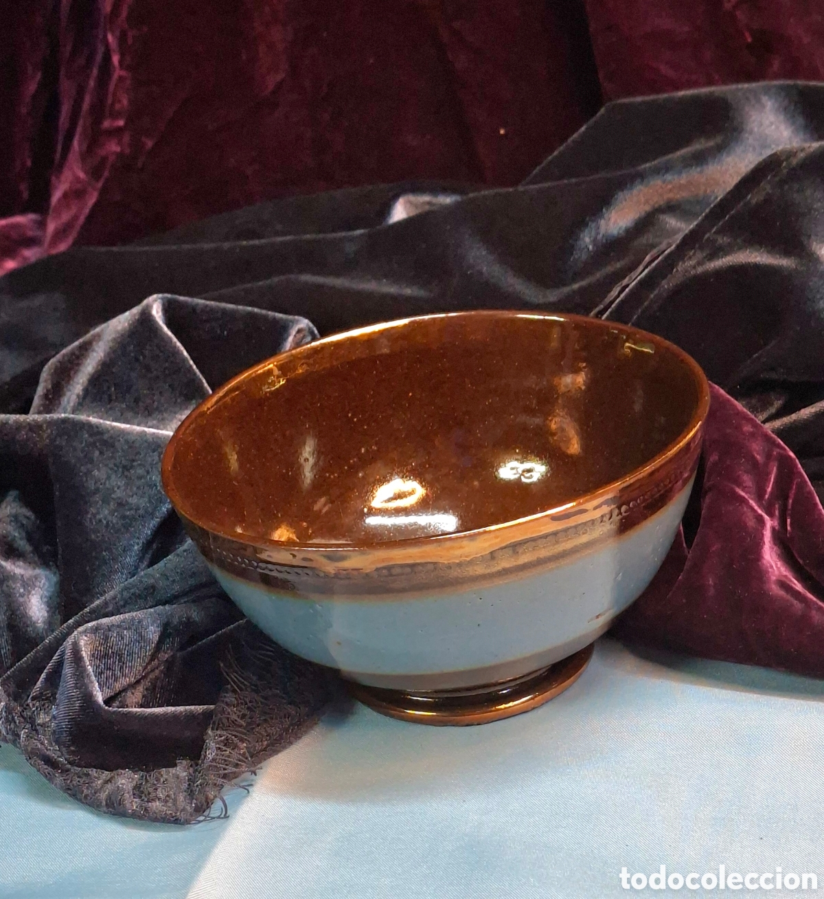 Antig&uuml;edades: Cuenco de lustre del Siglo XIX - Foto 4