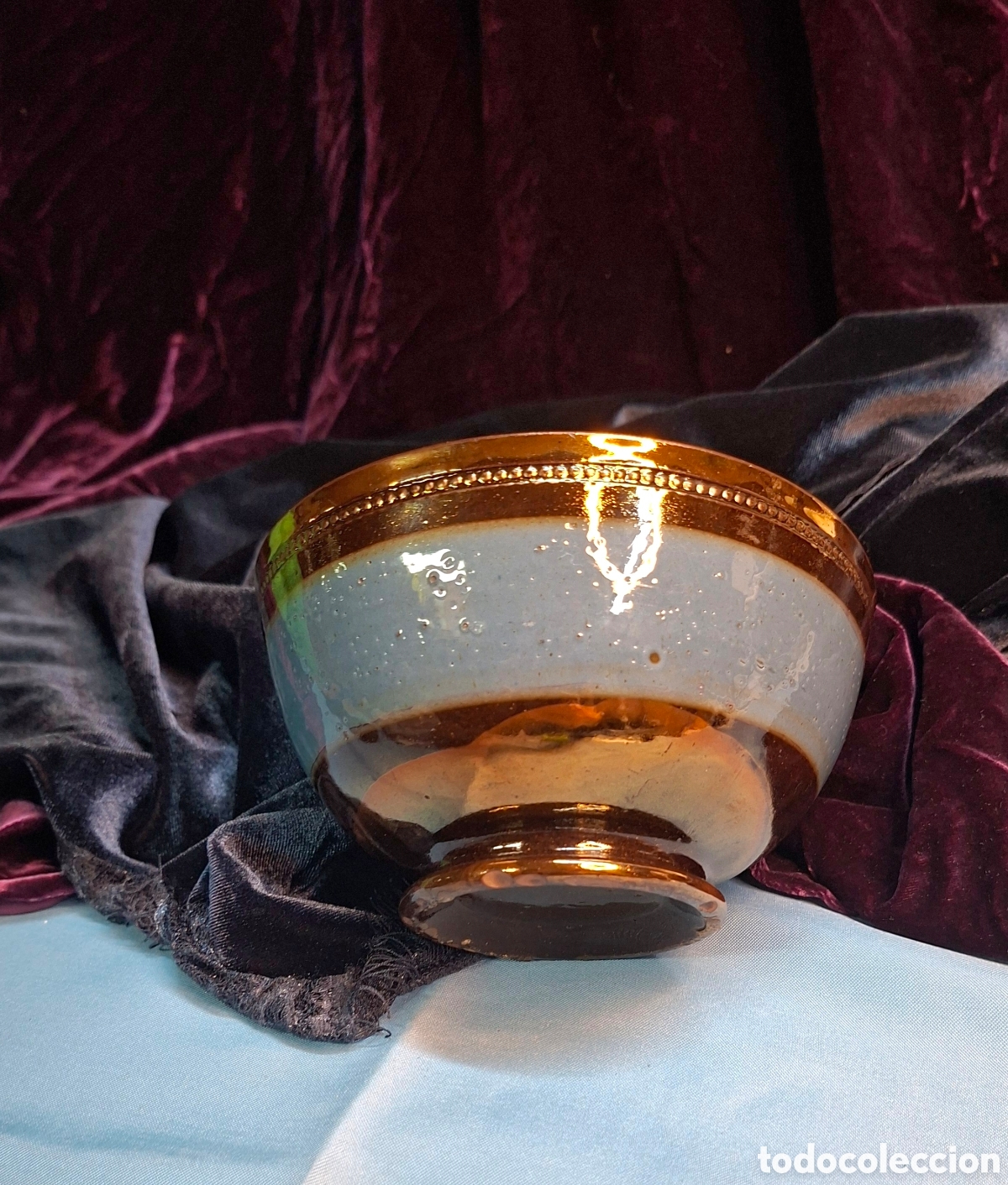 Antig&uuml;edades: Cuenco de lustre del Siglo XIX - Foto 5