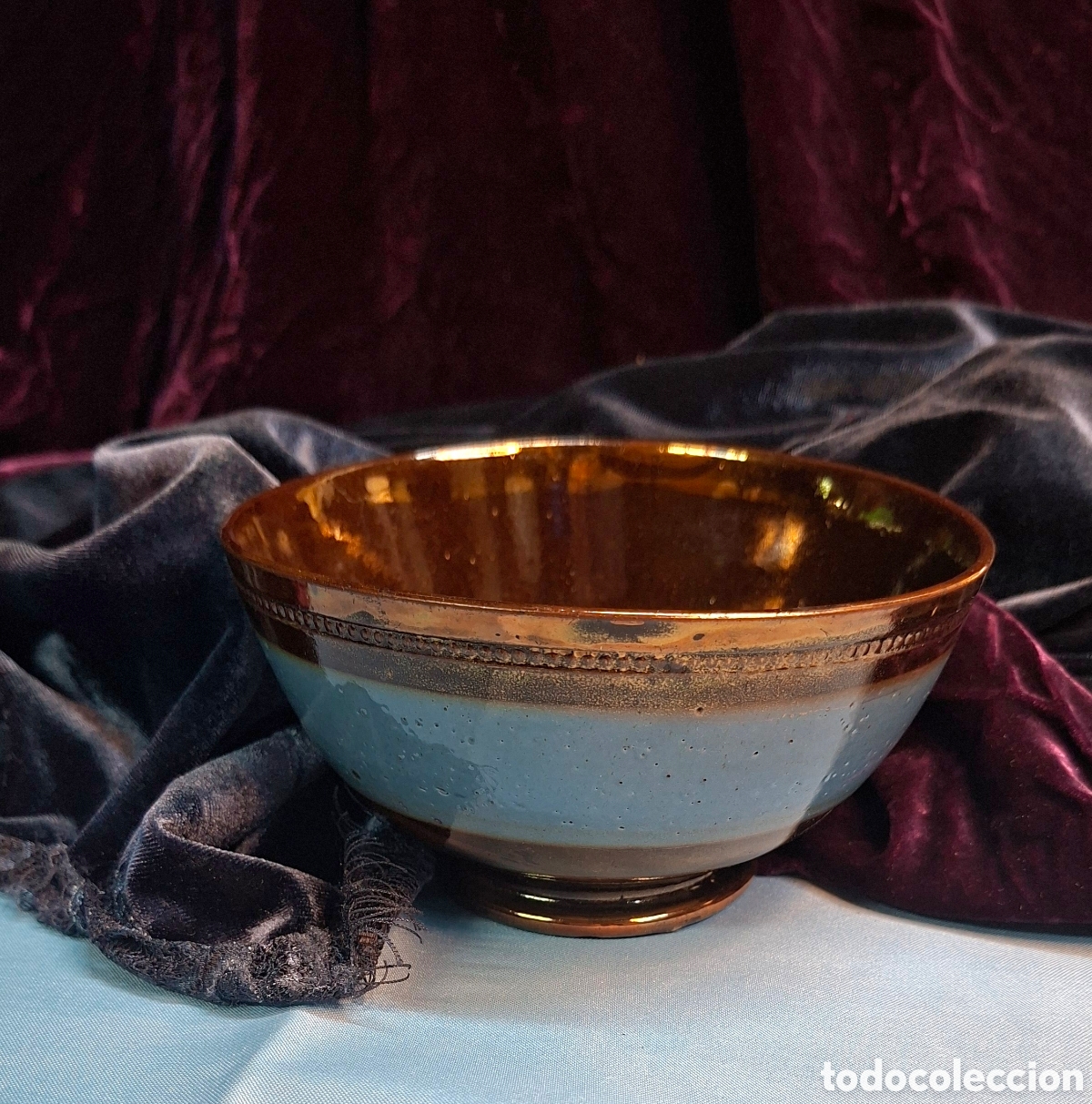 Antig&uuml;edades: Cuenco de lustre del Siglo XIX - Foto 14