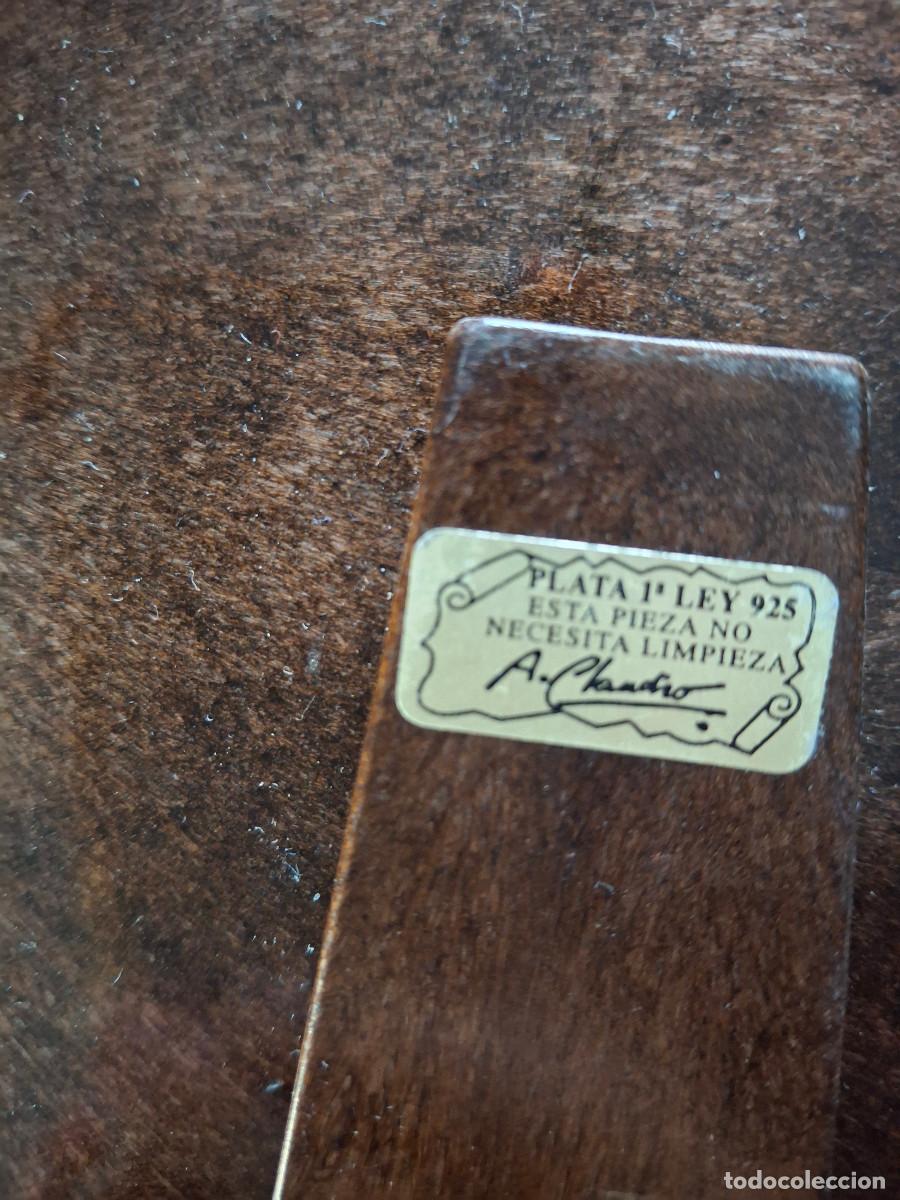 Antig&uuml;edades: Marco de plata y madera - Foto 3