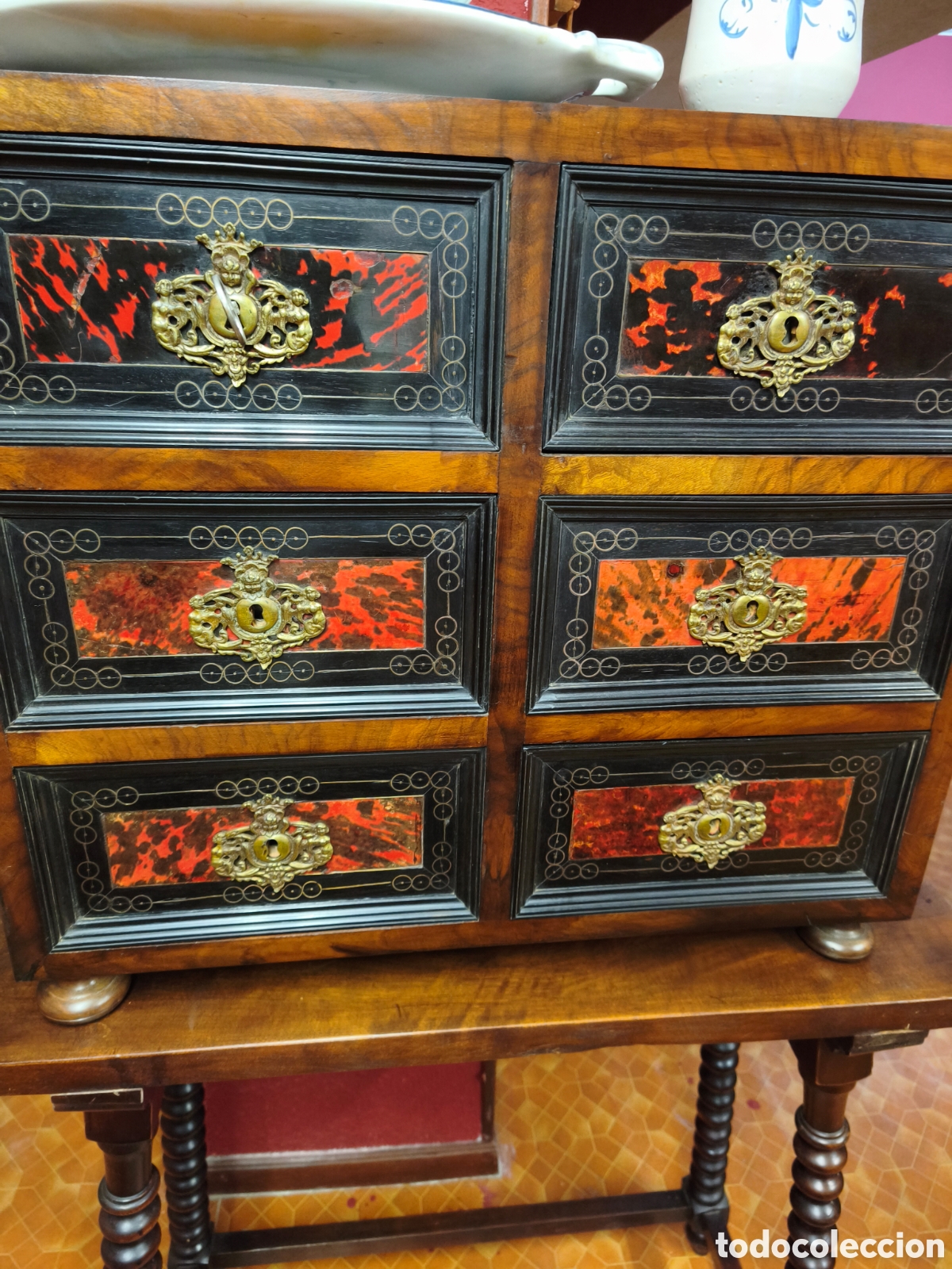 Antig&uuml;edades: Papelera espa&ntilde;ola antigua - Foto 3