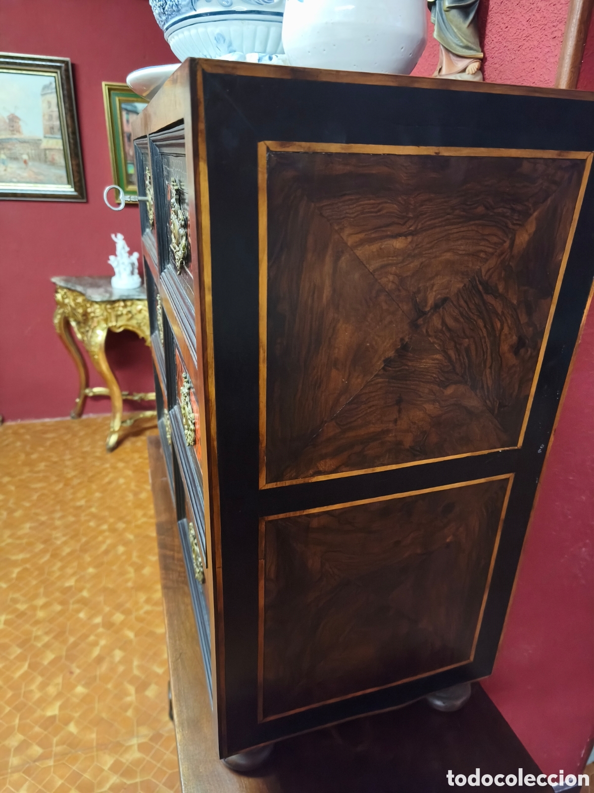 Antig&uuml;edades: Papelera espa&ntilde;ola antigua - Foto 5