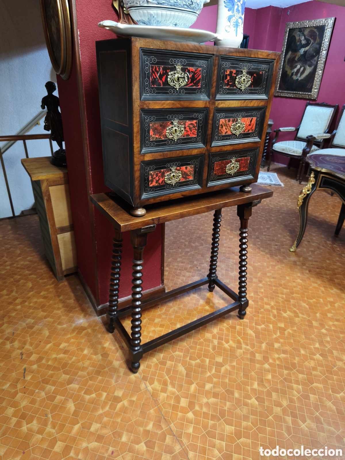Antig&uuml;edades: Papelera espa&ntilde;ola antigua