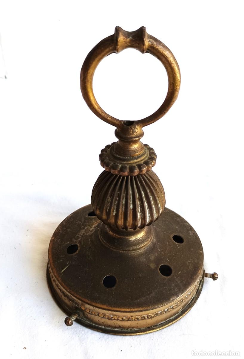 Antig&uuml;edades: Remate - 1900-1930 - Flor&oacute;n de l&aacute;mpara Lat&oacute;n dorado, Lat&oacute;n fundido, Bronce dorado - Francia