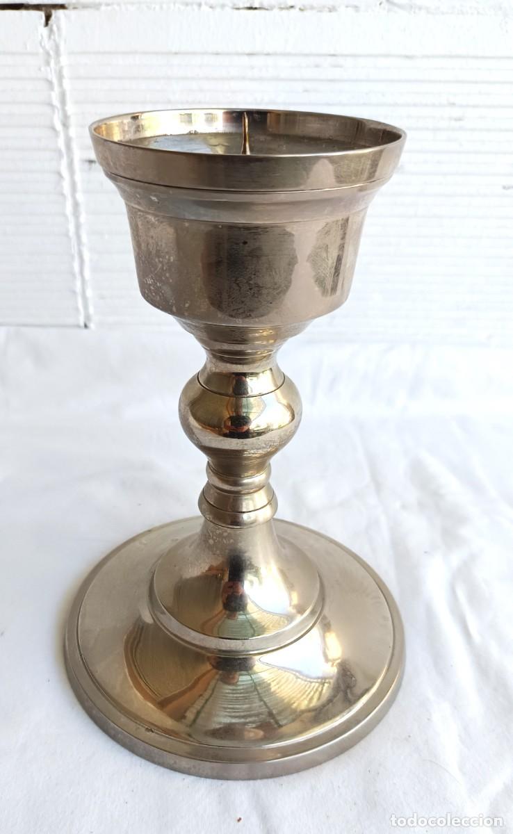 Antig&uuml;edades: Candelero - Lat&oacute;n Francia -1950-1970