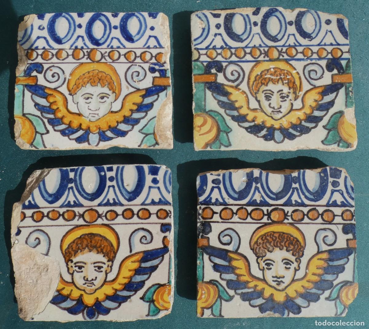 Antig&uuml;edades: Azulejo, Azulejos Espa&ntilde;ol Sevilla siglo 17
