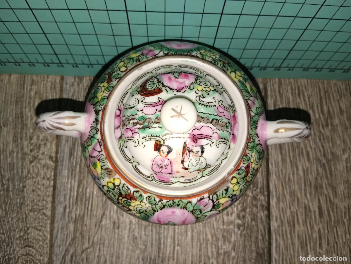 Antig&uuml;edades: Azucarera de porcelana China Macau