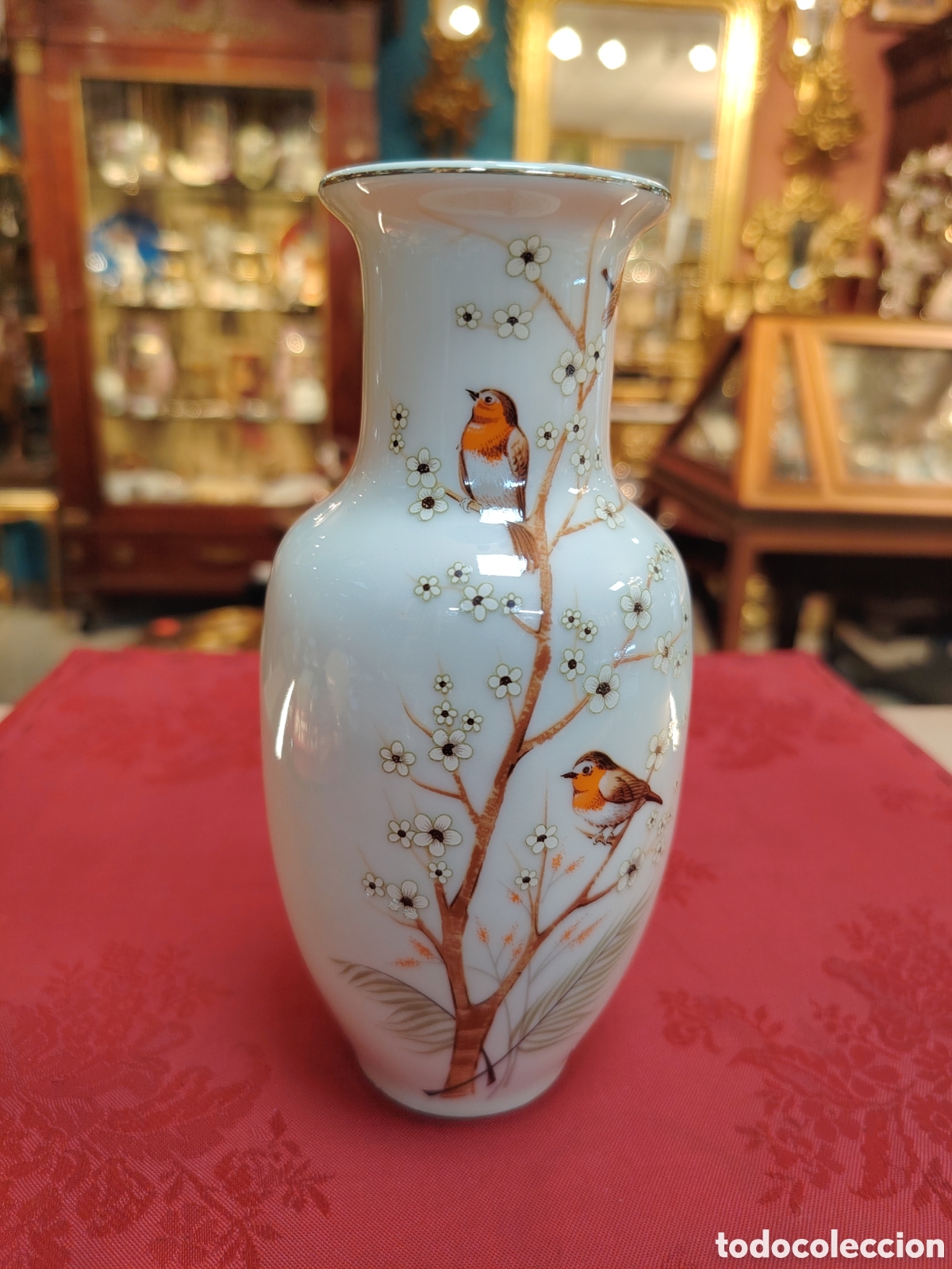 Antig&uuml;edades: JARR&Oacute;N PORCELANA SANBO HECHO EN ESPA&Ntilde;A 17CM ALTO