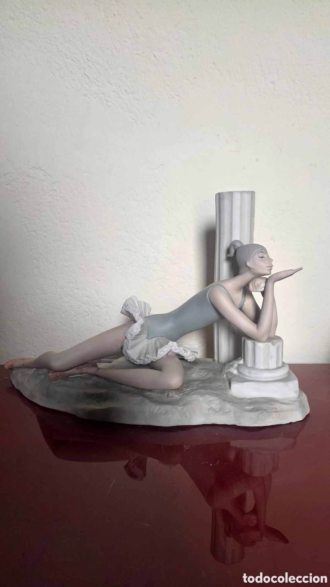 Antig&uuml;edades: Figura bailarina porcelana lladro primera &eacute;poca