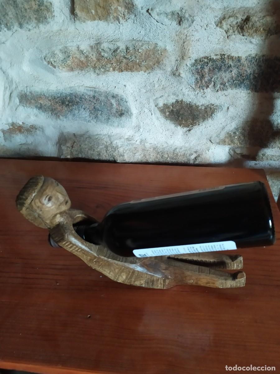 Antig&uuml;edades: Botellero de madera rustico - Foto 3