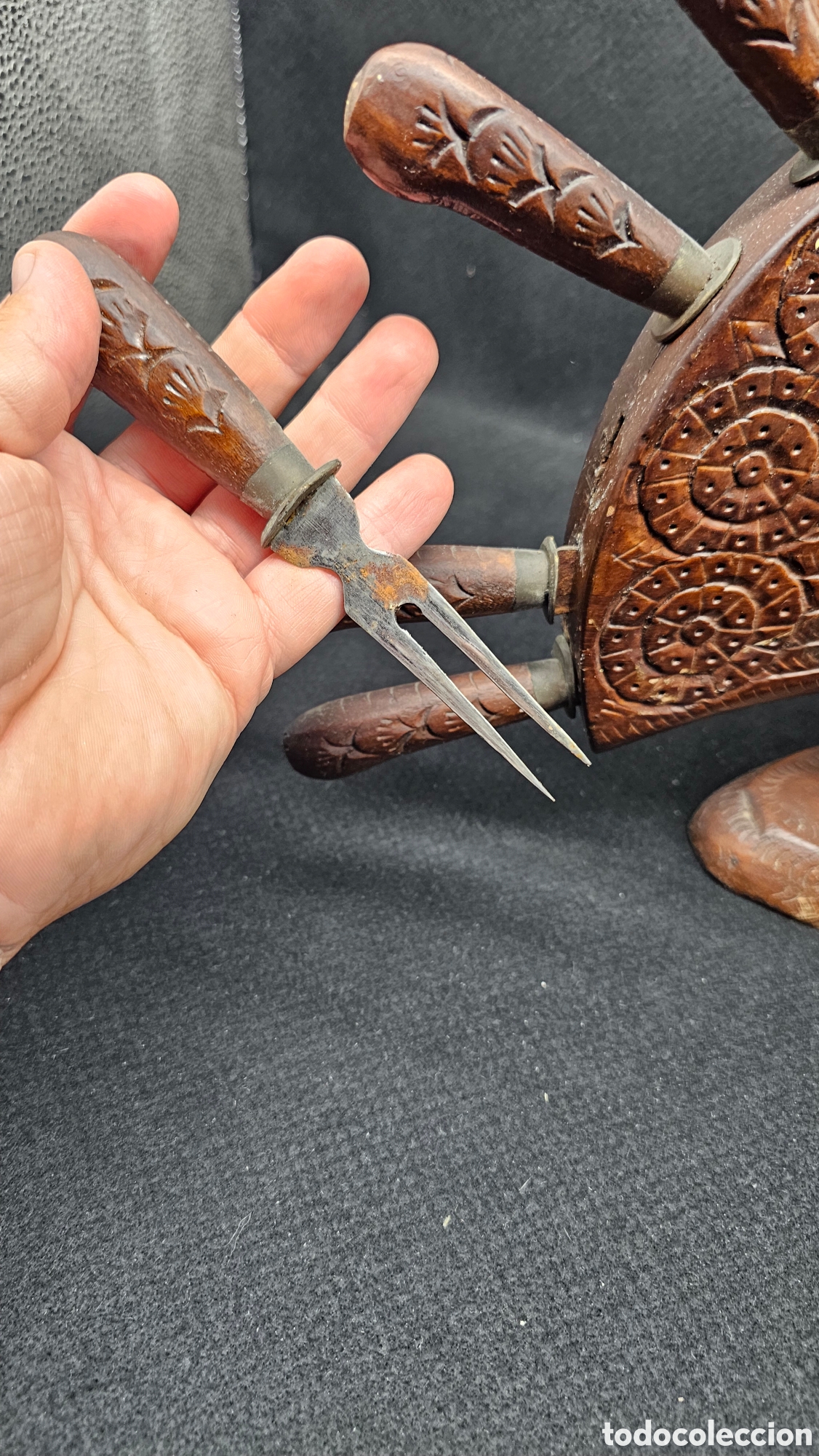 Antig&uuml;edades: Antiguo conjunto de trinchar..... - Foto 10