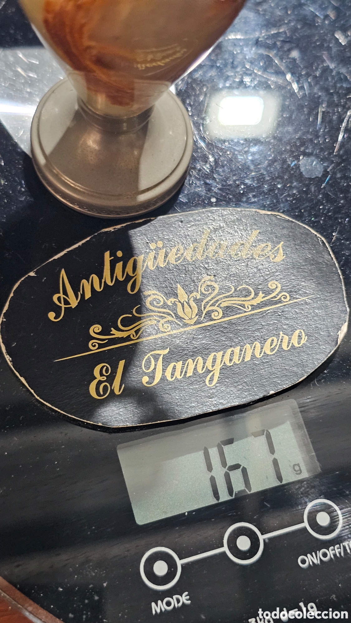 Antig&uuml;edades: Peque&ntilde;o jarron / &aacute;nfora de onix - Foto 7