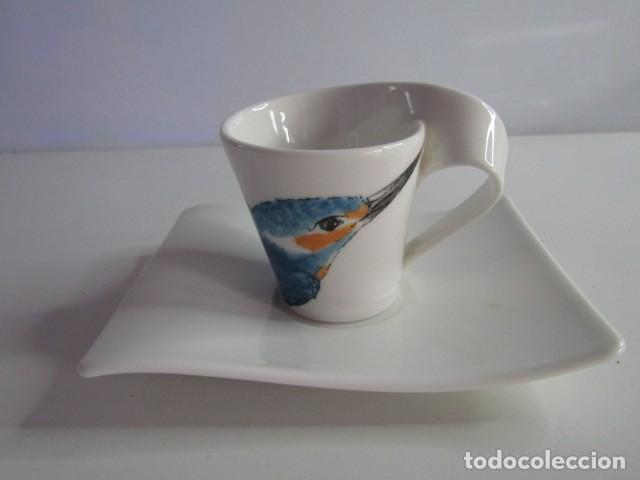 Antig&uuml;edades: PRECIO A TAZA CON PLATO DE CAFE DE VILLEROY & BOCH LUXEMBURGO RAR