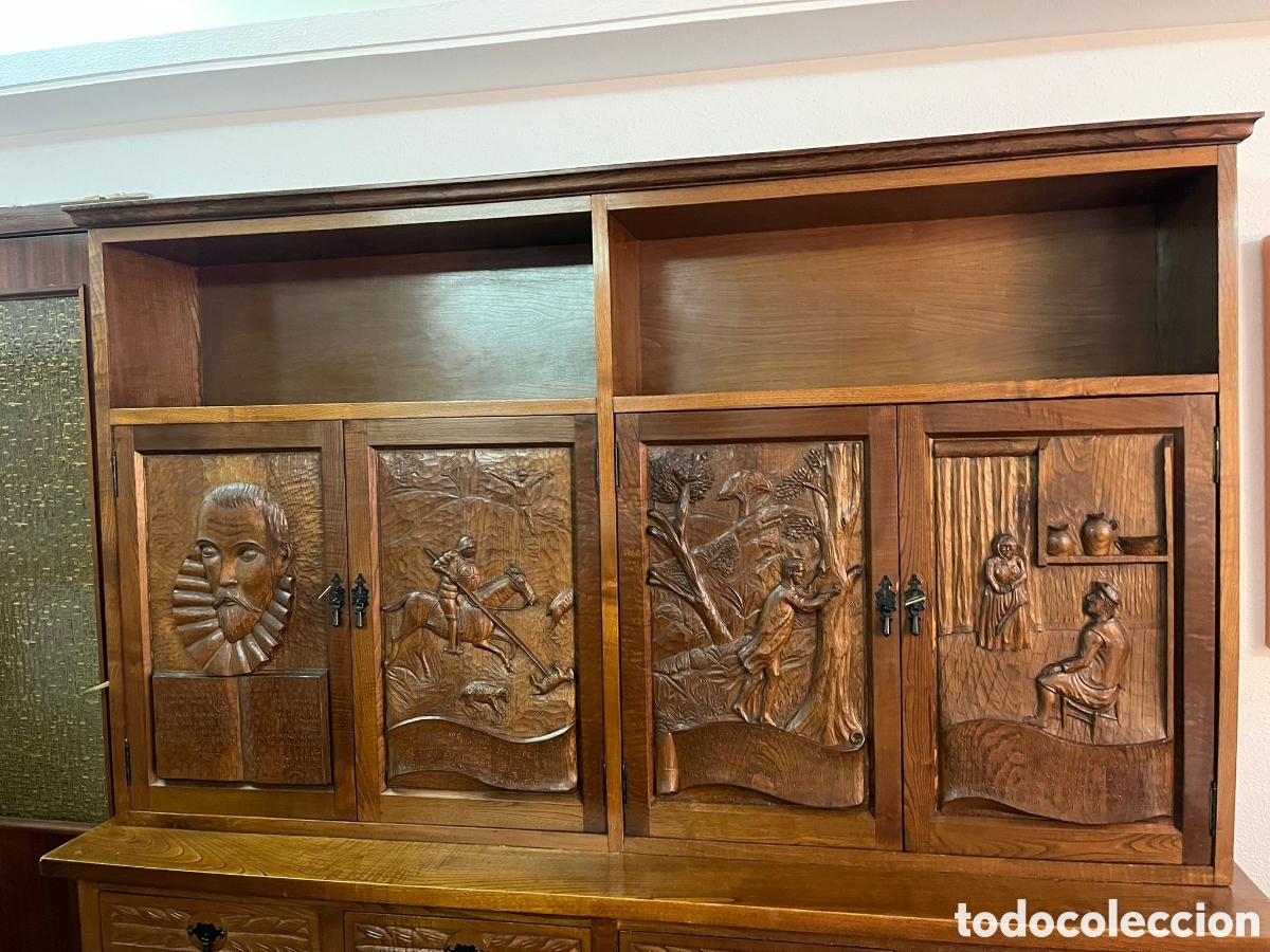 Antig&uuml;edades: Mueble sal&oacute;n casta&ntilde;o macizo - Foto 3