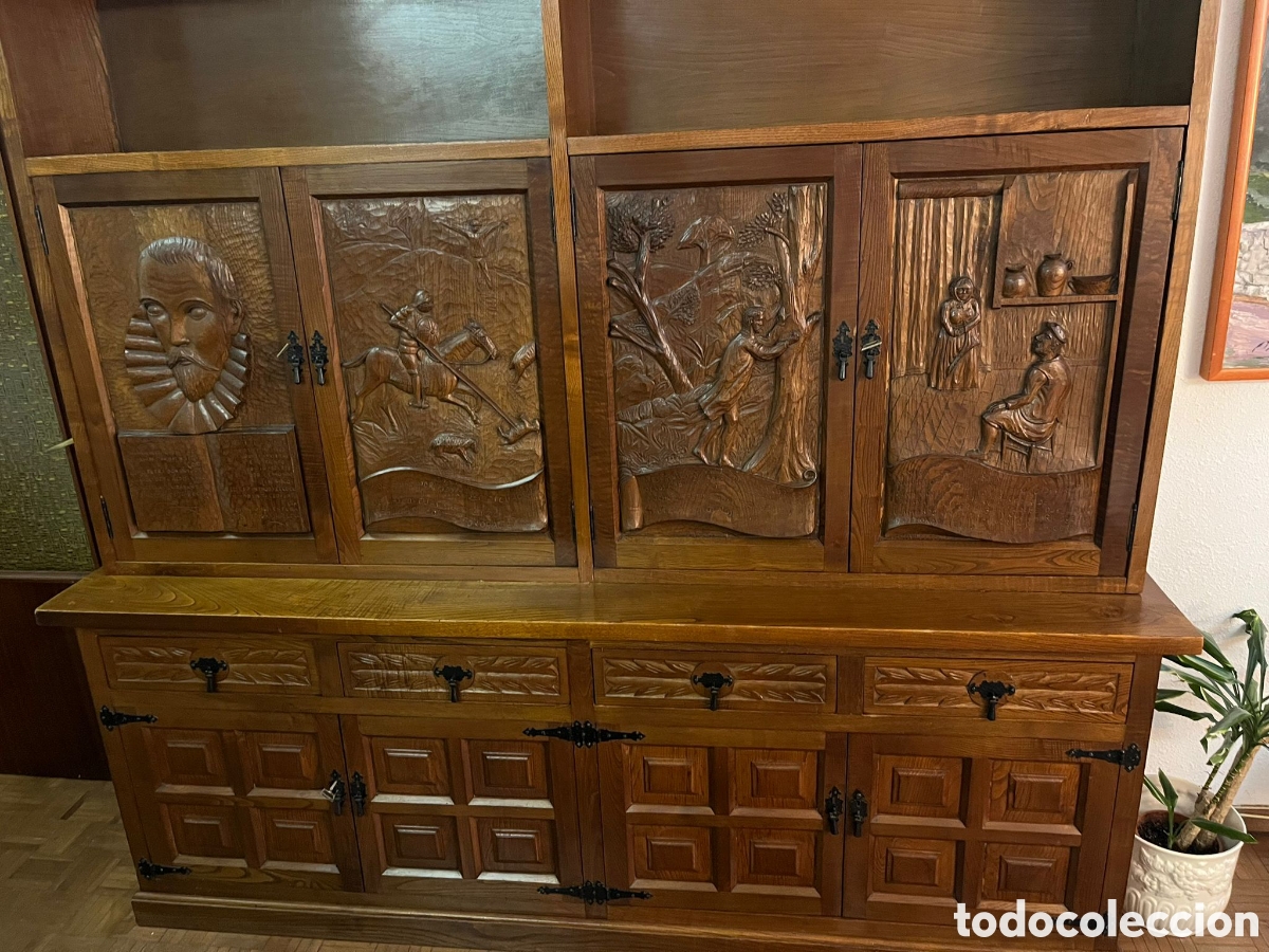 Antig&uuml;edades: Mueble sal&oacute;n casta&ntilde;o macizo