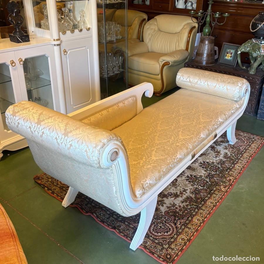 Antig&uuml;edades: Chaise Long Hollywood Regency - Foto 2