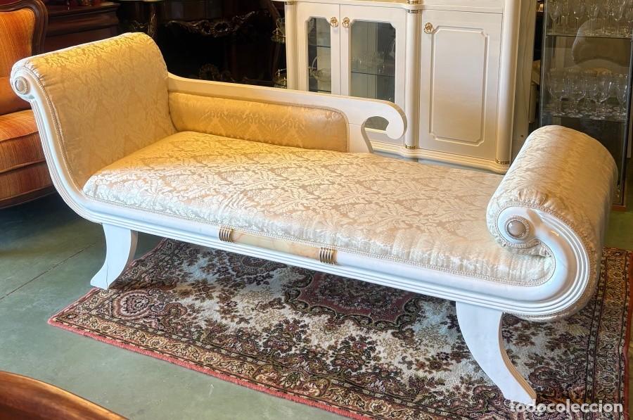 Antig&uuml;edades: Chaise Long Hollywood Regency - Foto 3