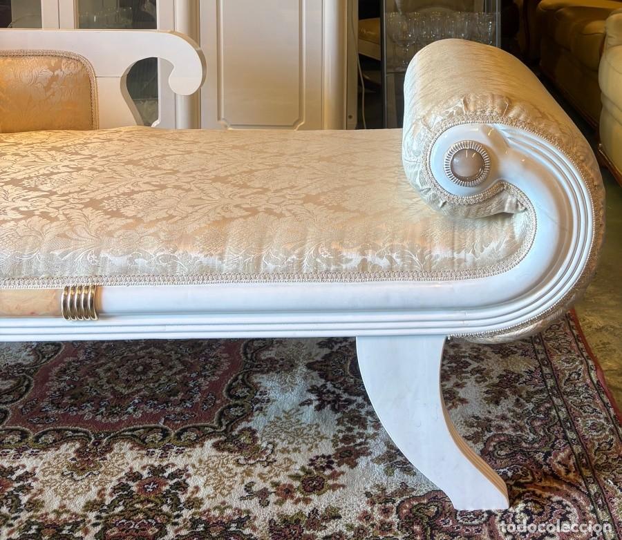 Antig&uuml;edades: Chaise Long Hollywood Regency - Foto 4