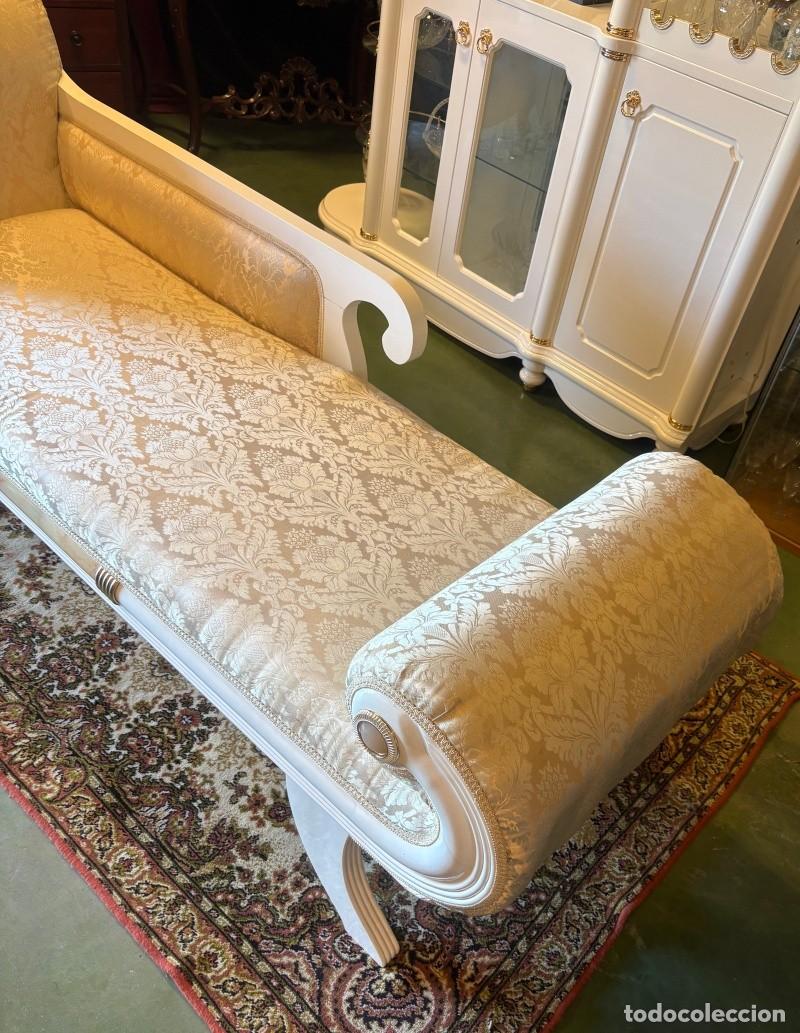 Antig&uuml;edades: Chaise Long Hollywood Regency - Foto 5