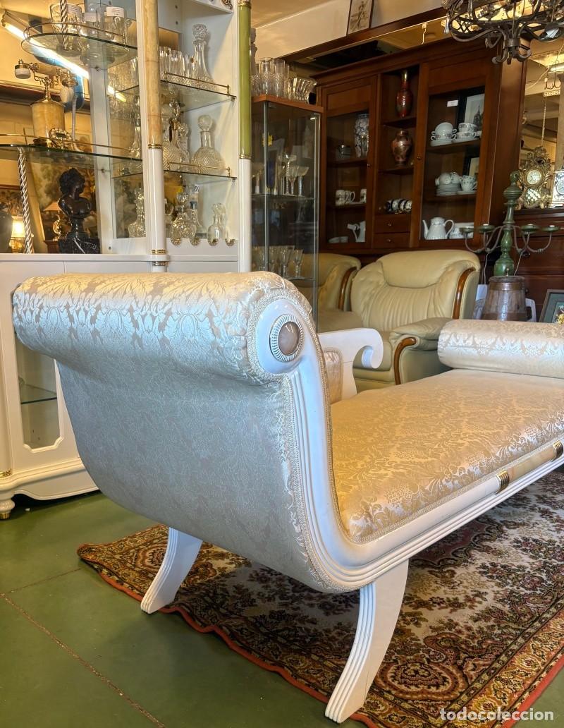 Antig&uuml;edades: Chaise Long Hollywood Regency - Foto 7