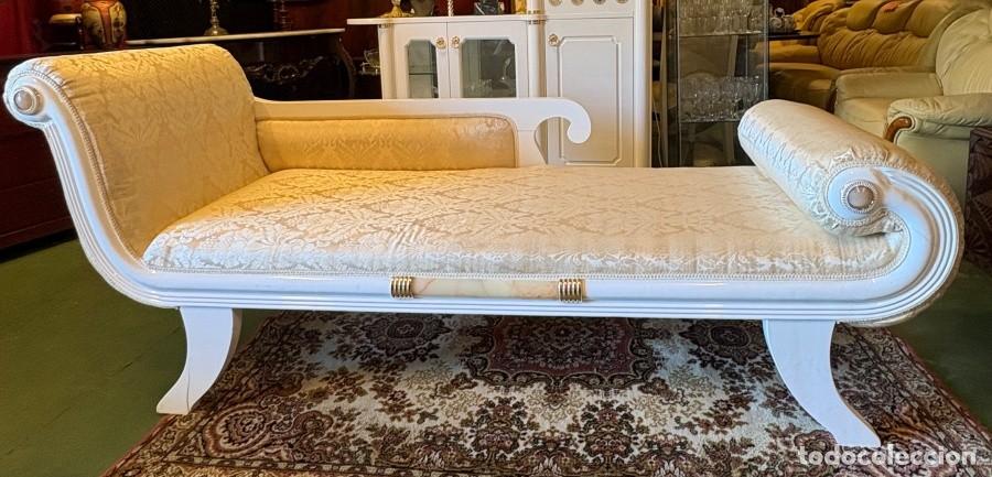 Antig&uuml;edades: Chaise Long Hollywood Regency - Foto 9