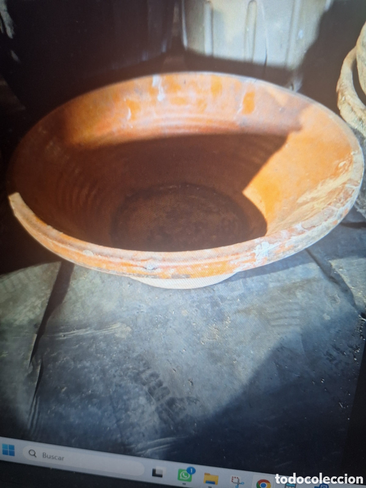 Antig&uuml;edades: RECIPIENTE DE BARRO antiguo