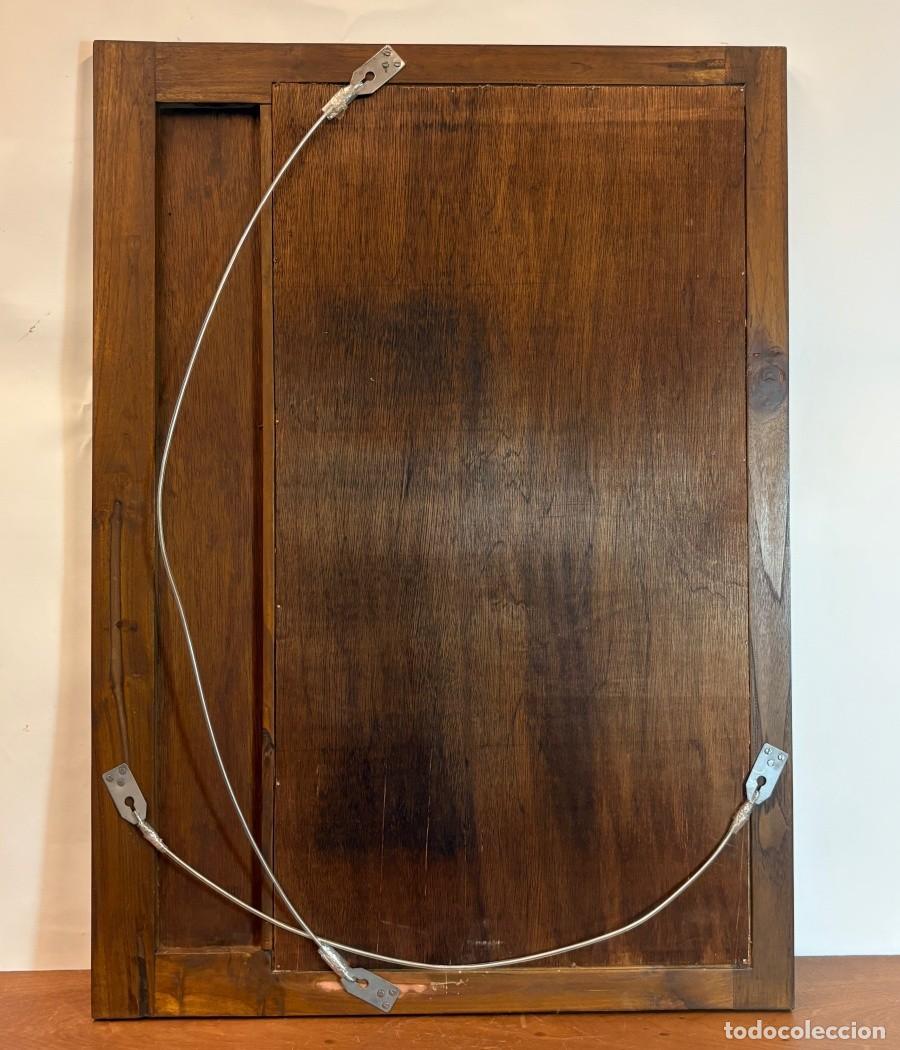 Antig&uuml;edades: Espejo Rectangular con Panel Decorativo - Foto 8