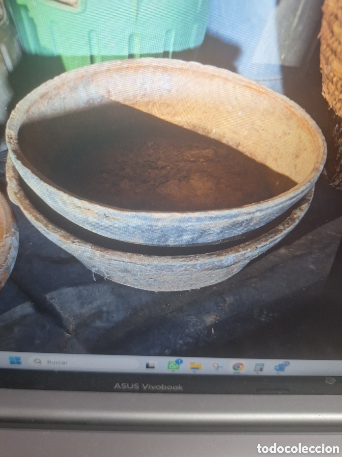 Antig&uuml;edades: CAZUELA O TARTERA DE BARRO
