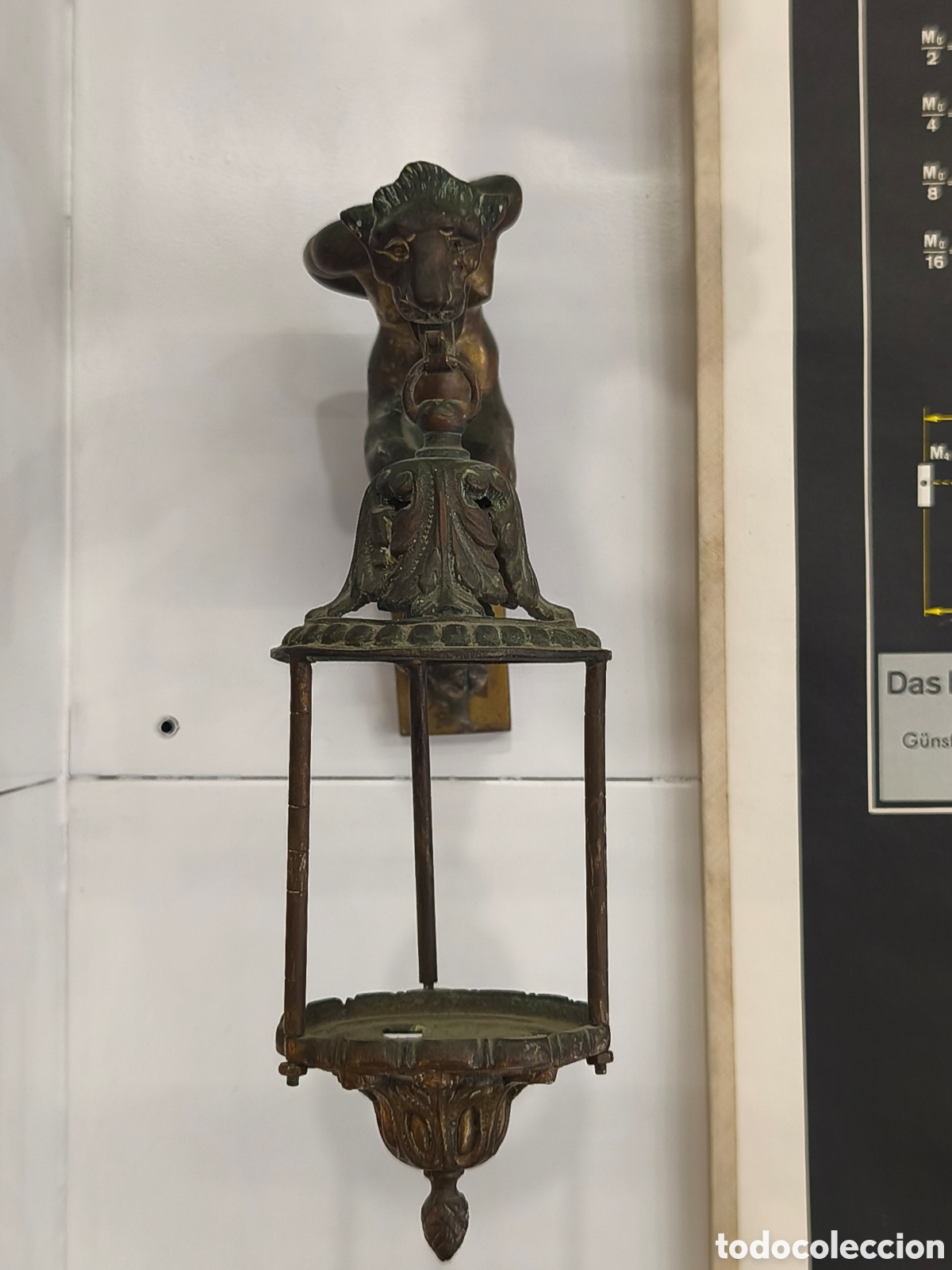 Antig&uuml;edades: Antigua g&aacute;rgola / aplique de bronce - Foto 3