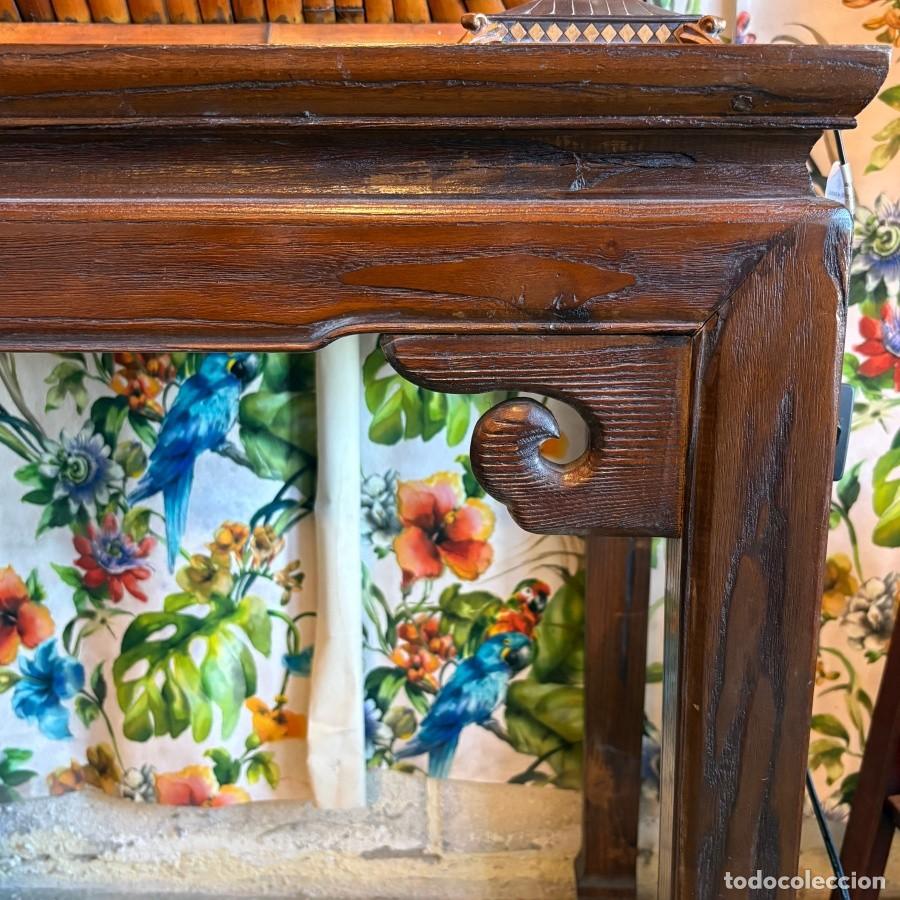 Antig&uuml;edades: Consola Oriental Madera Tropical - Foto 3