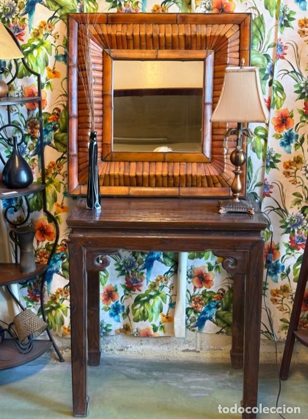 Antig&uuml;edades: Consola Oriental Madera Tropical - Foto 7