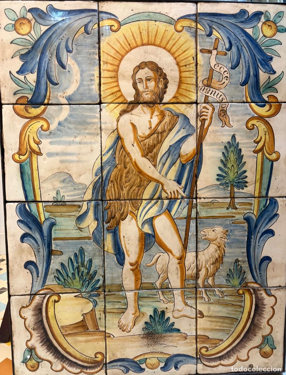 Antig&uuml;edades: Panel de azulejos de cer&aacute;mica de Manises - Foto 4