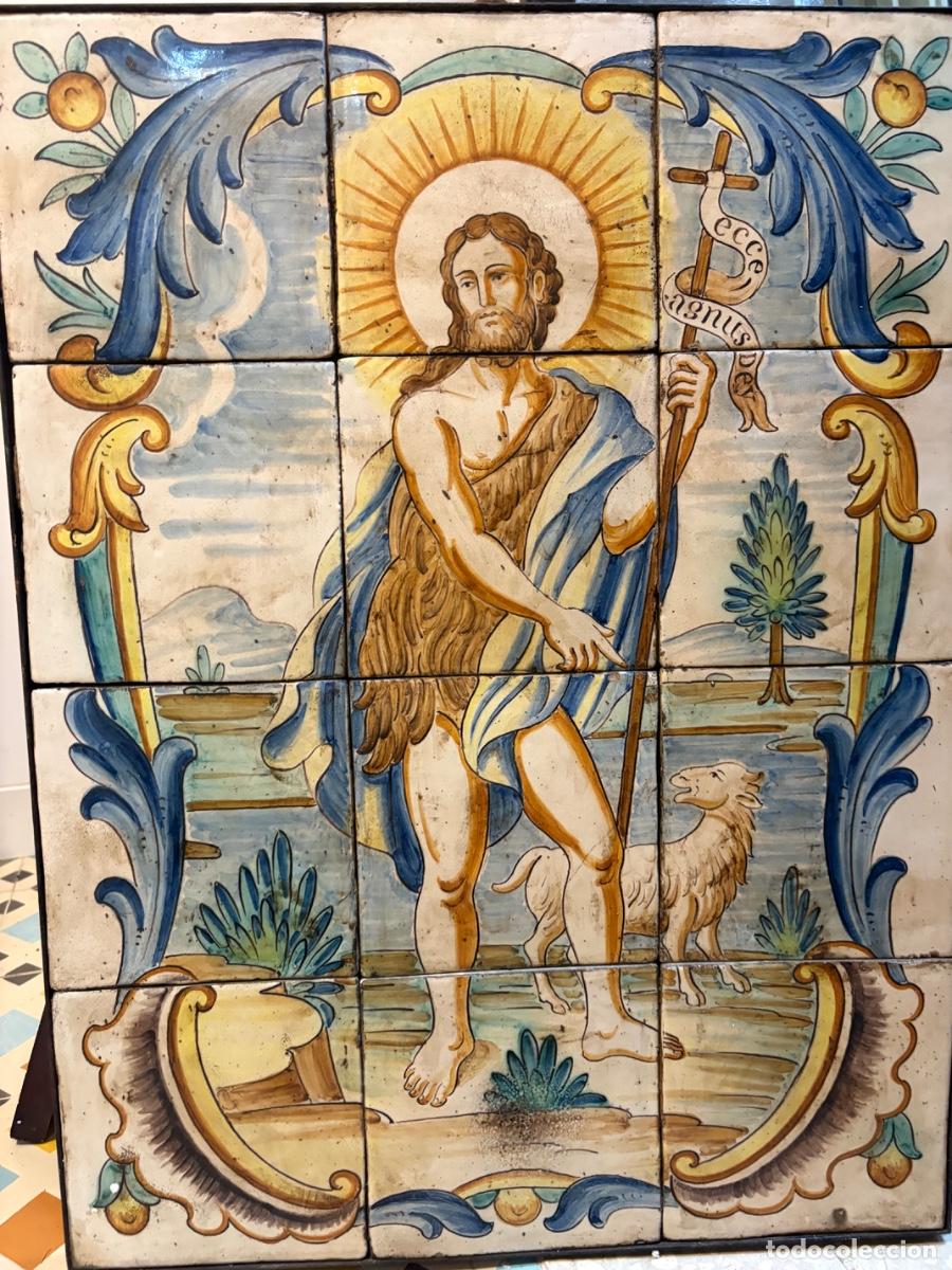 Antig&uuml;edades: Panel de azulejos de cer&aacute;mica de Manises - Foto 5