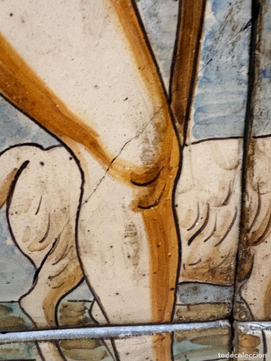 Antig&uuml;edades: Panel de azulejos de cer&aacute;mica de Manises - Foto 7